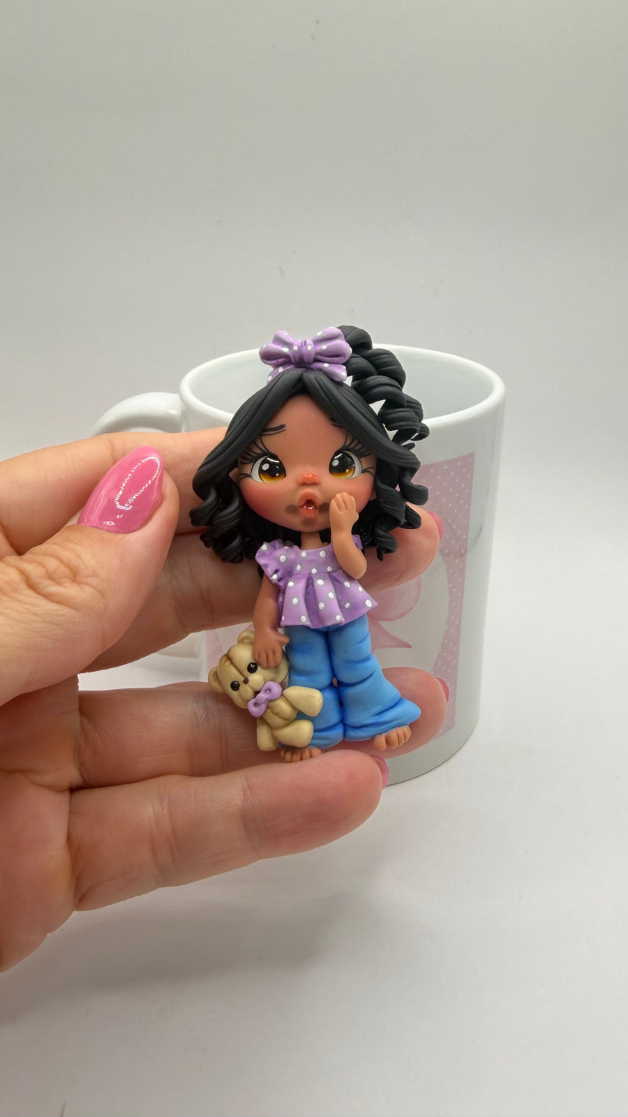 Jeans Purple Clay Dolls