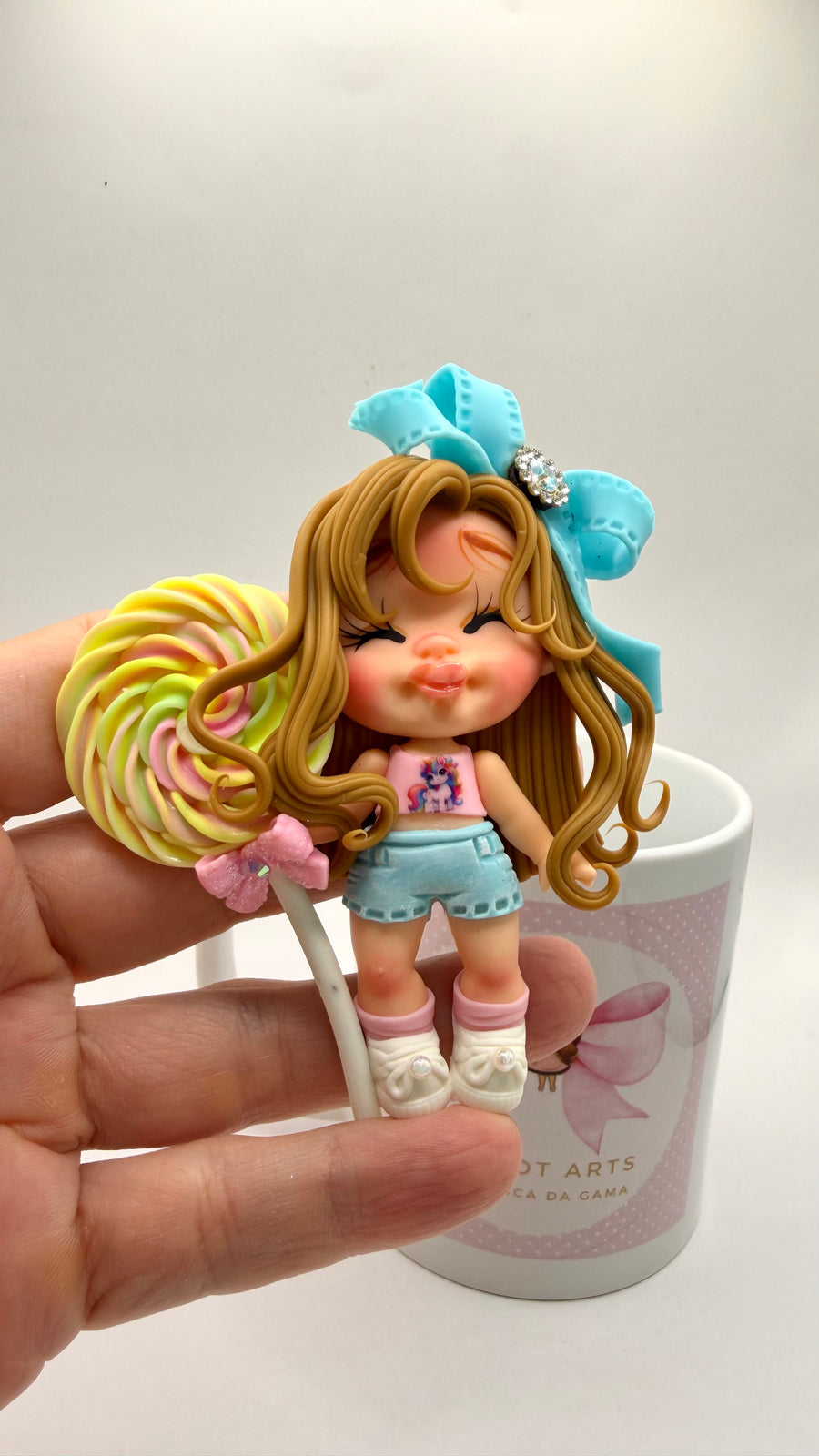 Lolipop Dresses Clay Figurine