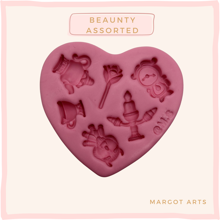 Beauty and the Best Assorted Miniatures Silicone Mold