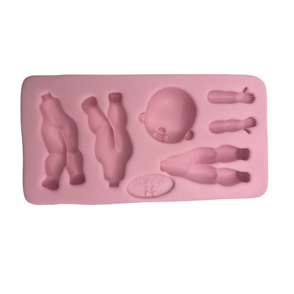 Silicone mold for clay dolls, Body Mix 002 - Arts and Crafts