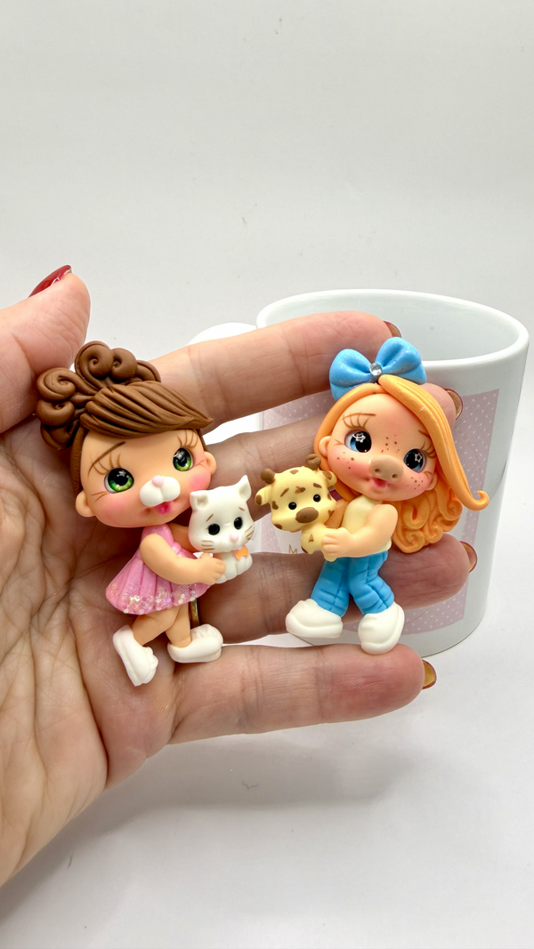 Zoo Girls Clay Dolls - Collection 2