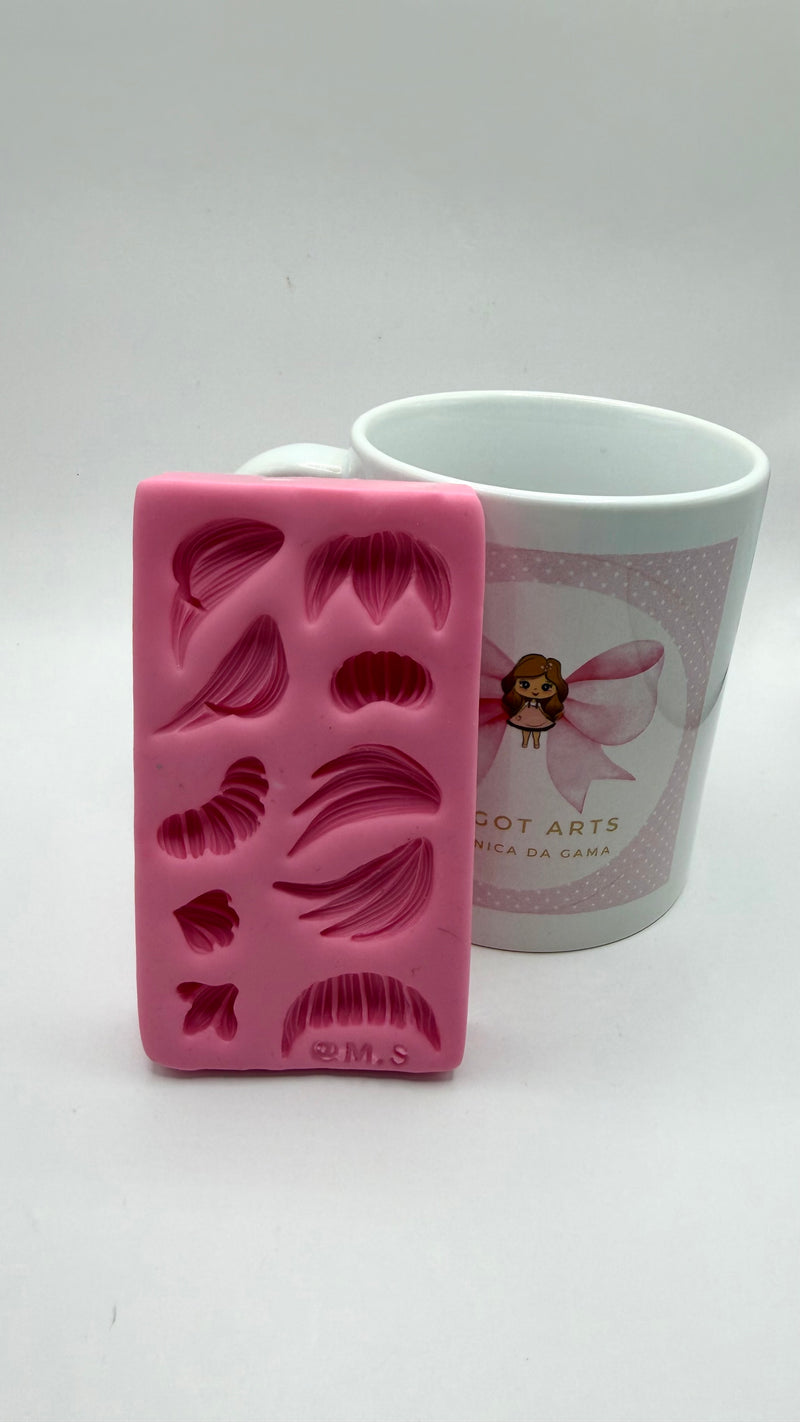 Hairstyles 01 Silicone Mold
