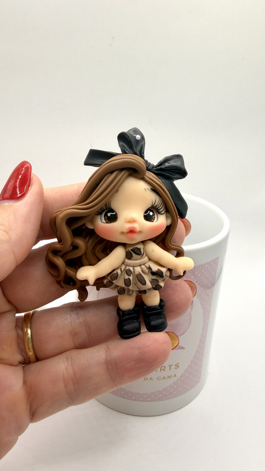 Tiger Girl Clay Doll