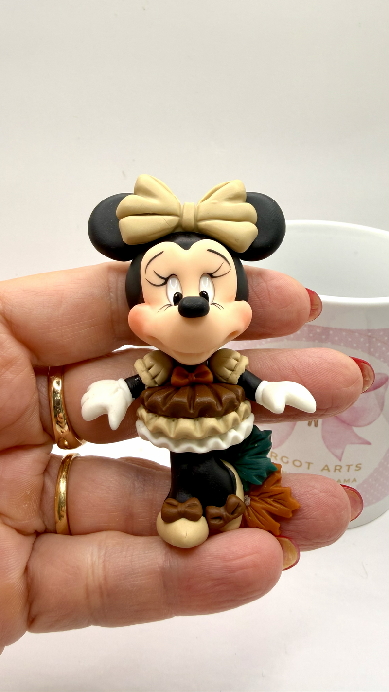 Mikey and Minie Fall Clay Dolls