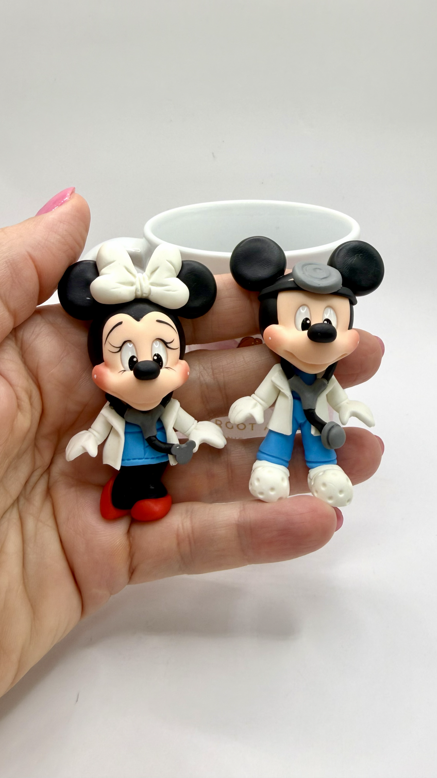 Minie and Mikey Nurse Clay Figurine
