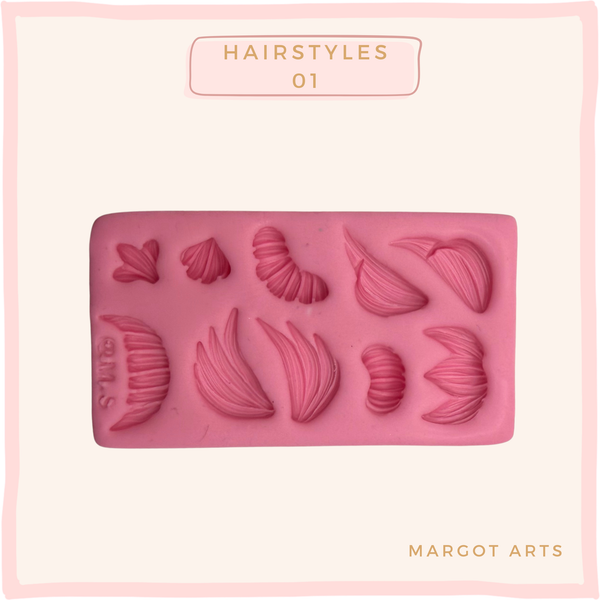 Hairstyles 01 Silicone Mold
