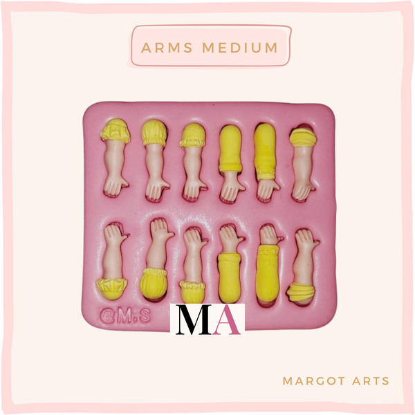 Arms Medium Silicone Mold