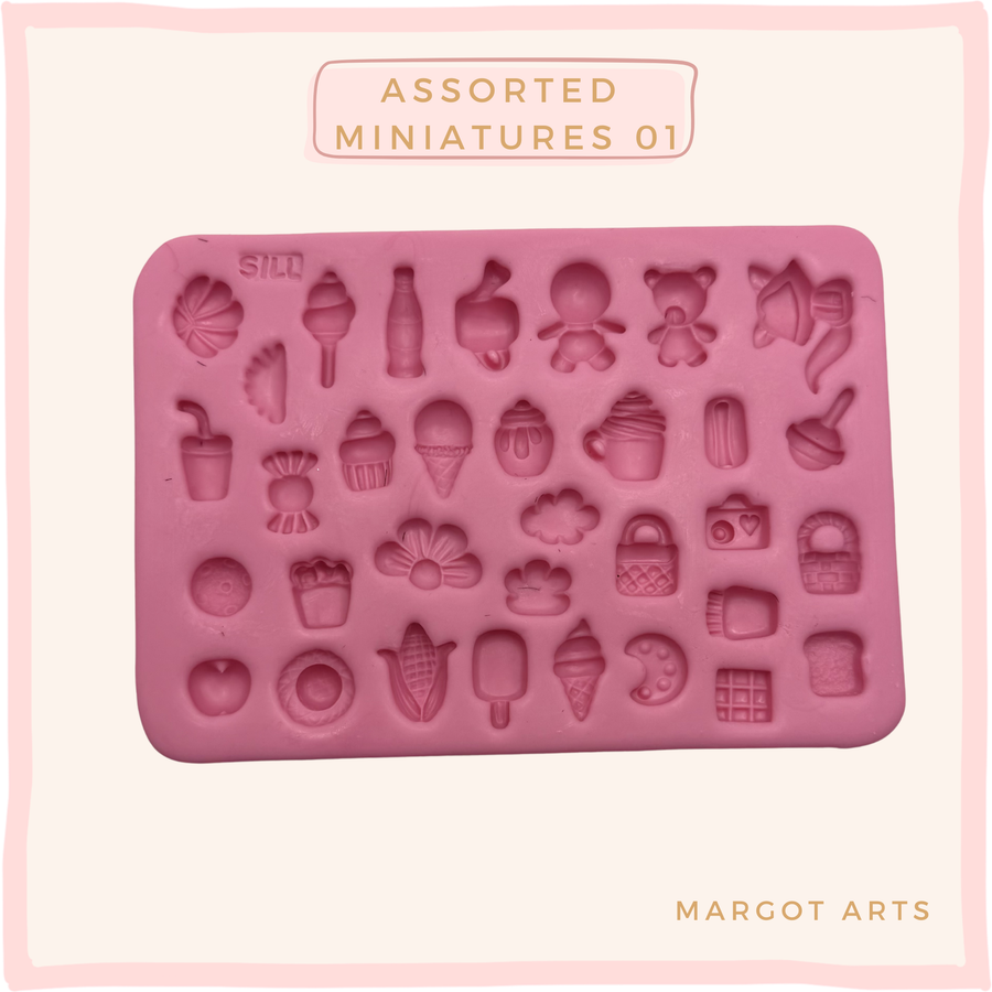 Assorted Miniatures 01 Silicone Mold