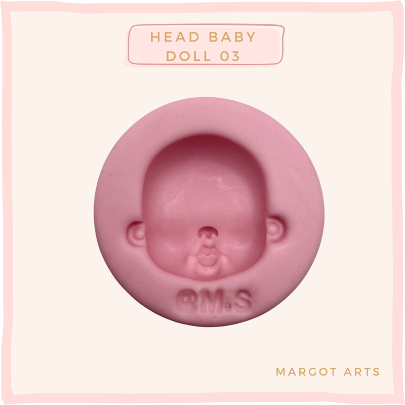 Head Baby doll 03 Silicone Mold