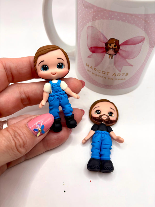 Men Clay Dolls