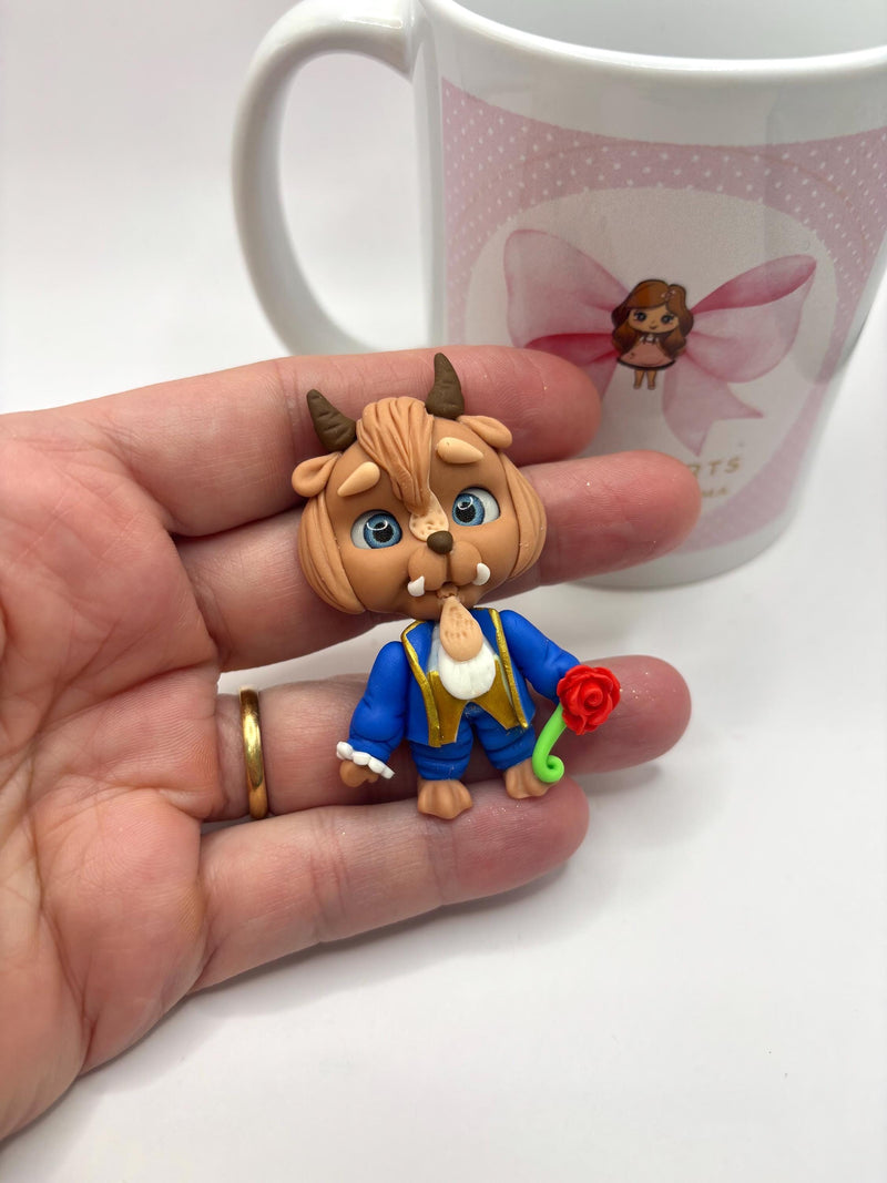 Beauty and the Beast Clay Dolls