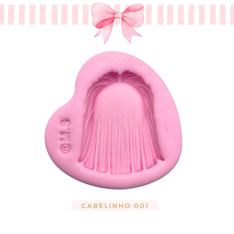 Silicone mold for clay dolls, Hair 001 - Arts and Crafts