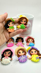 Mini Dolls Collection Clay Dolls
