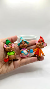 Cinderella's Friends Clay Figurine