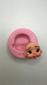 Head Baby doll 01 Silicone Mold
