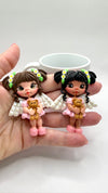 Angels Bear Clay Figurine