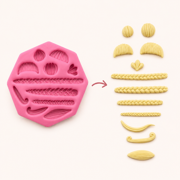 Hair Style 02 Silicone Mold