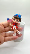 US Flag Clay Dolls