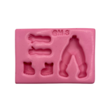 Silicone mold for clay dolls, Cute Full Body  - Arts and Crafts