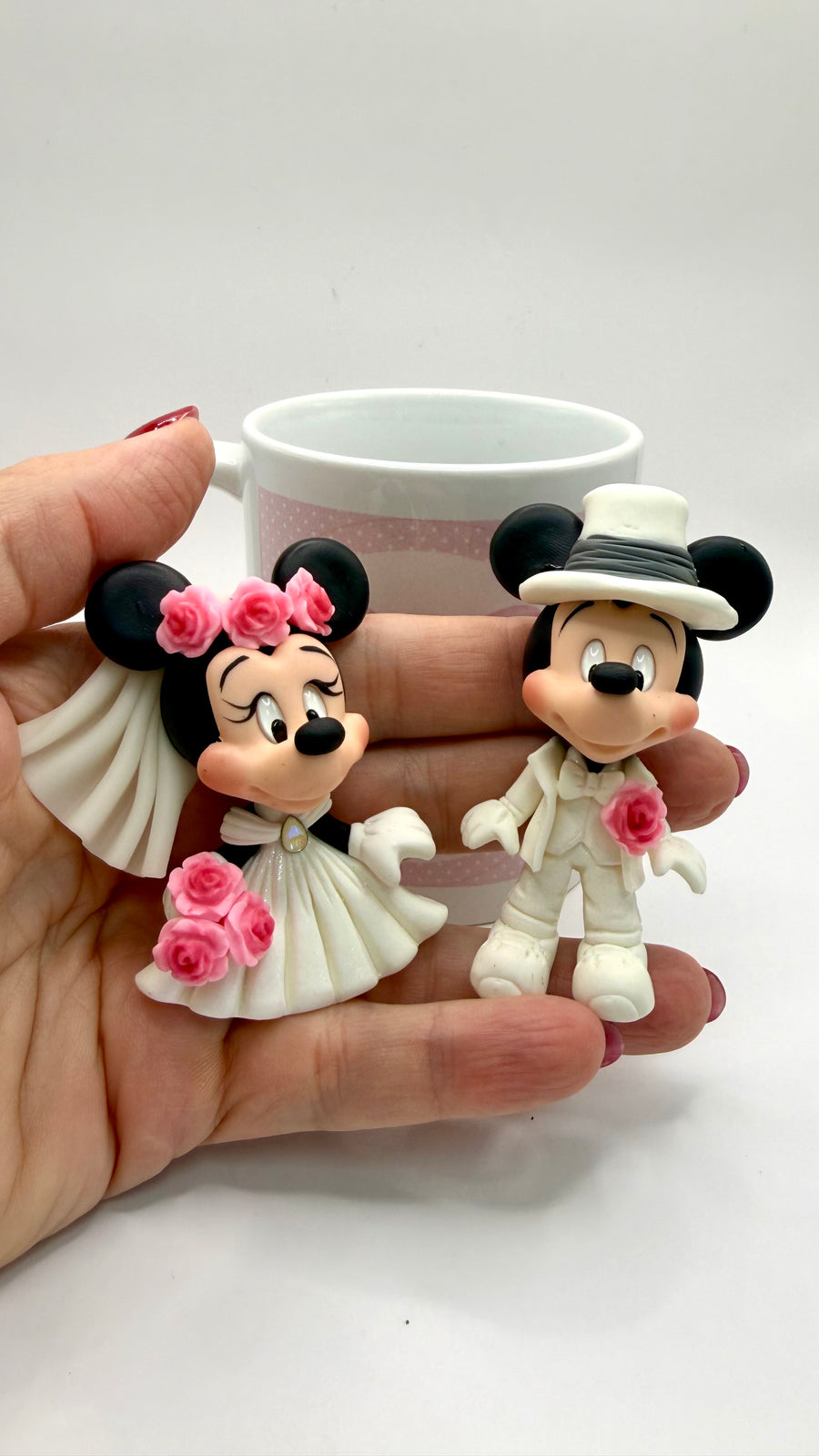 Minie and Mikey Marriage Clay Figurine