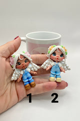 Angels Clay Figurine
