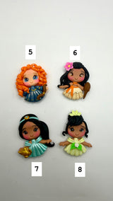 Mini Princess Clay Dolls