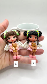Angels Bear Clay Figurine