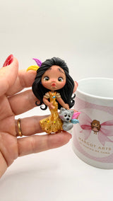 Pocahontas Clay Doll