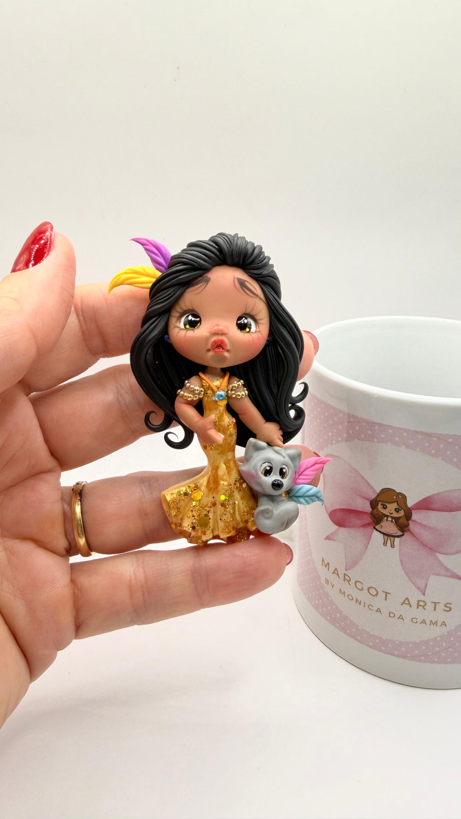 Pocahontas Clay Doll