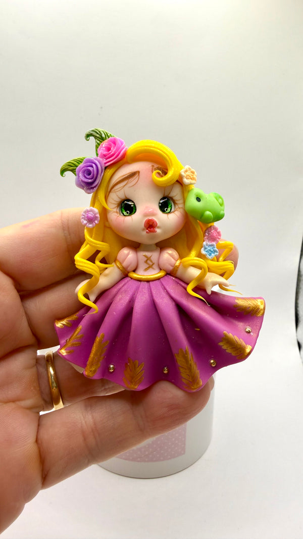 Tangled Girl Clay Dolls