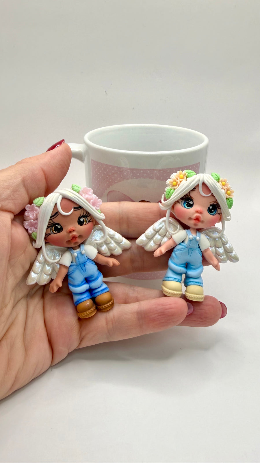 Angels Clay Figurine