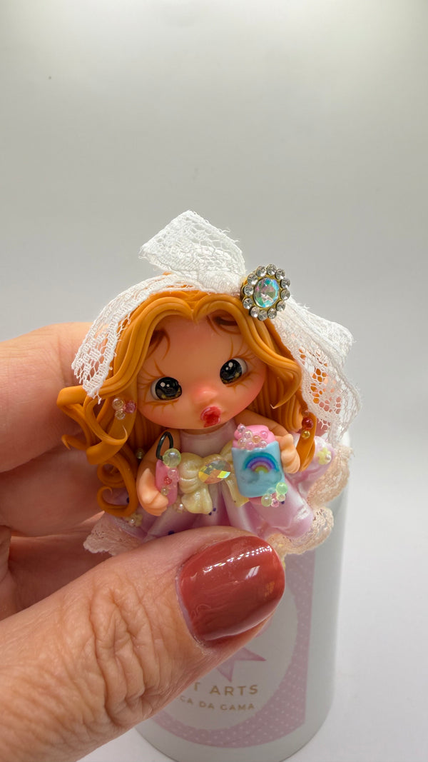 Soap Bubble Clay Figurine