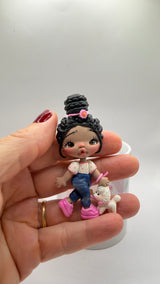 Pet Girl Clay Dolls