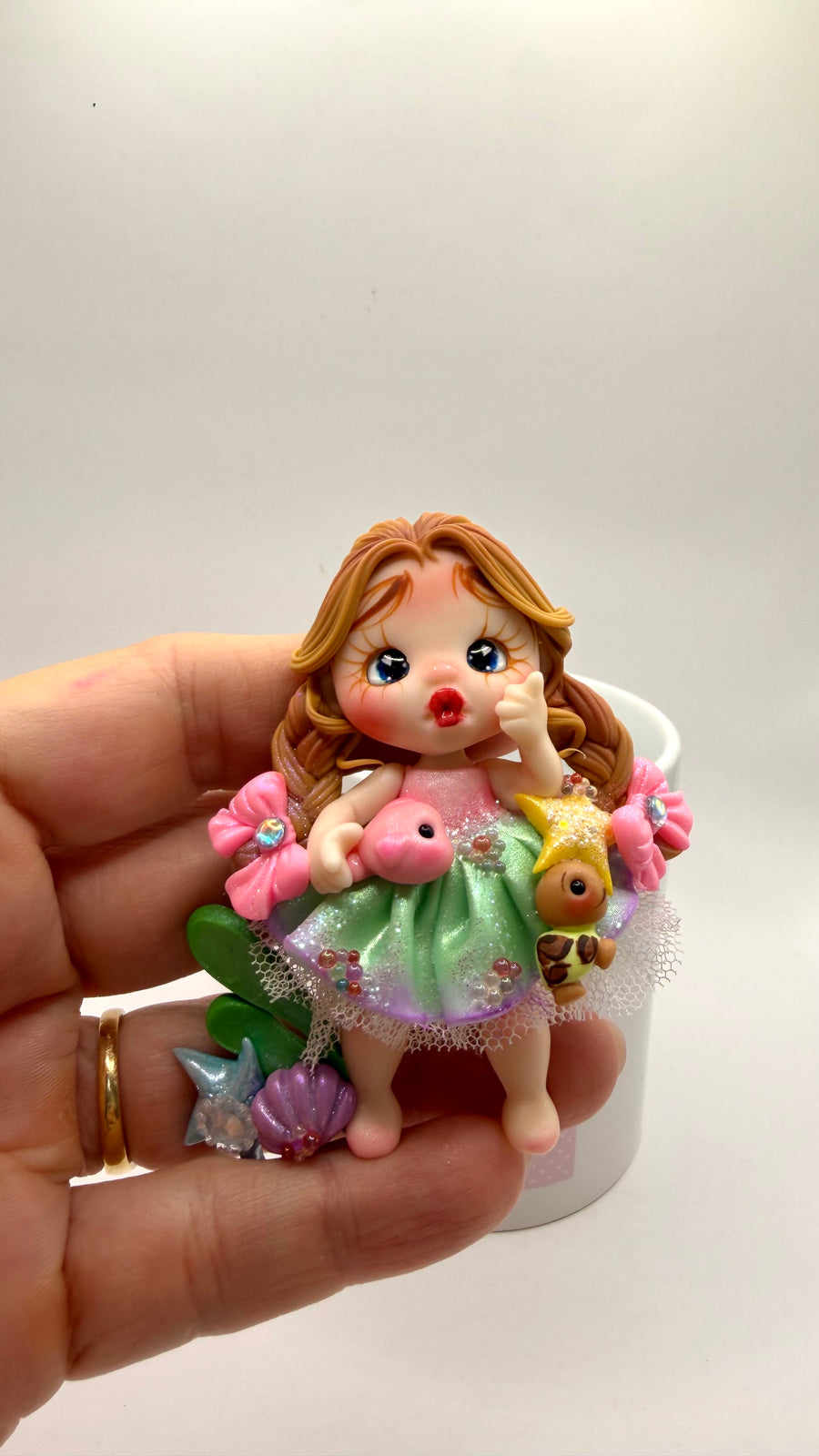 Ocean Girl Clay Dolls
