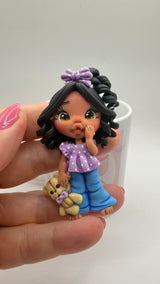 Jeans Purple Clay Dolls