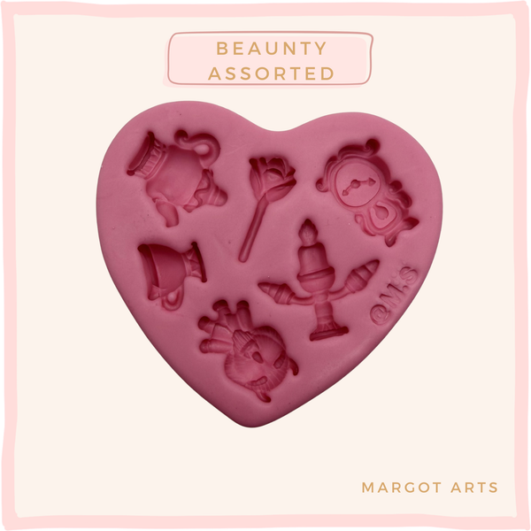 Beauty and the Best Assorted Miniatures Silicone Mold