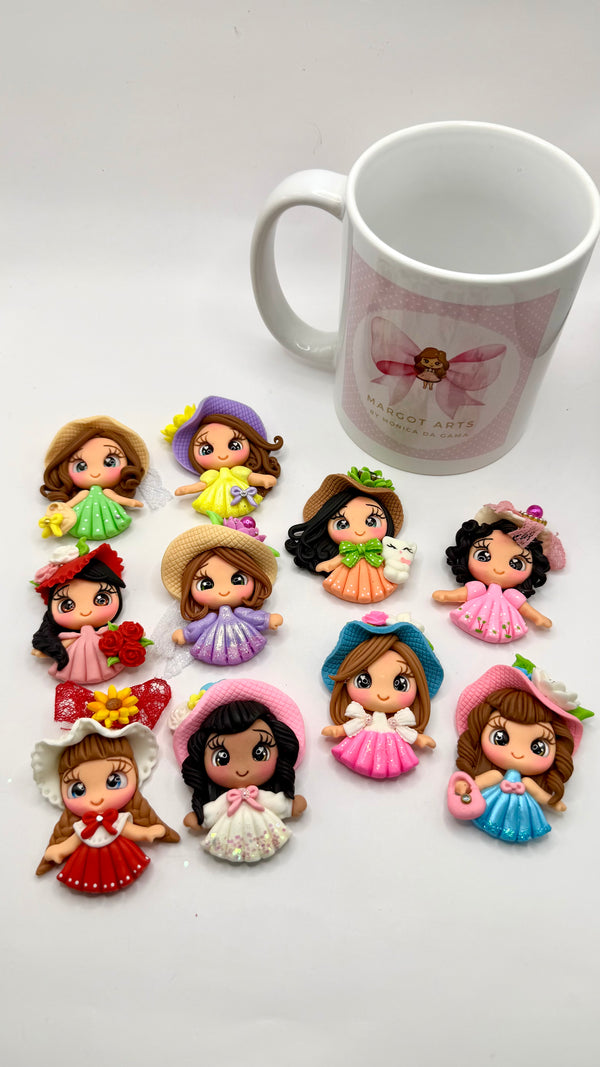 Mini Dolls Vintage Collection Clay Dolls