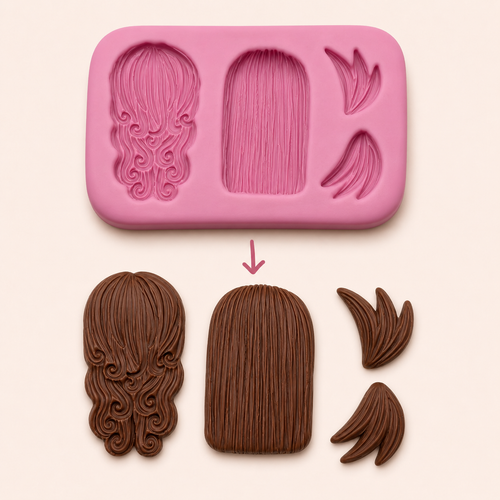 Hair Mix 01 Silicone Mold