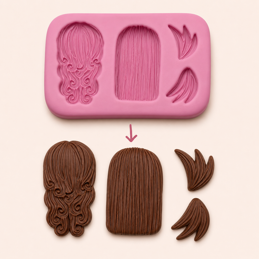 Hair Mix 01 Silicone Mold