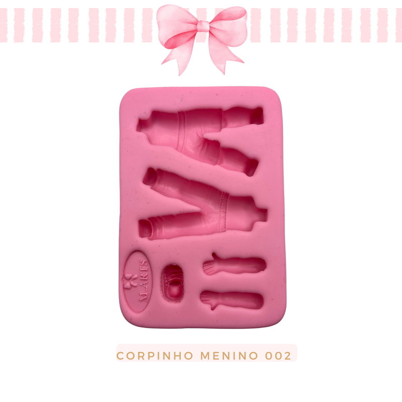 Silicone mold for clay dolls, Boy Body 002 - Arts and Crafts