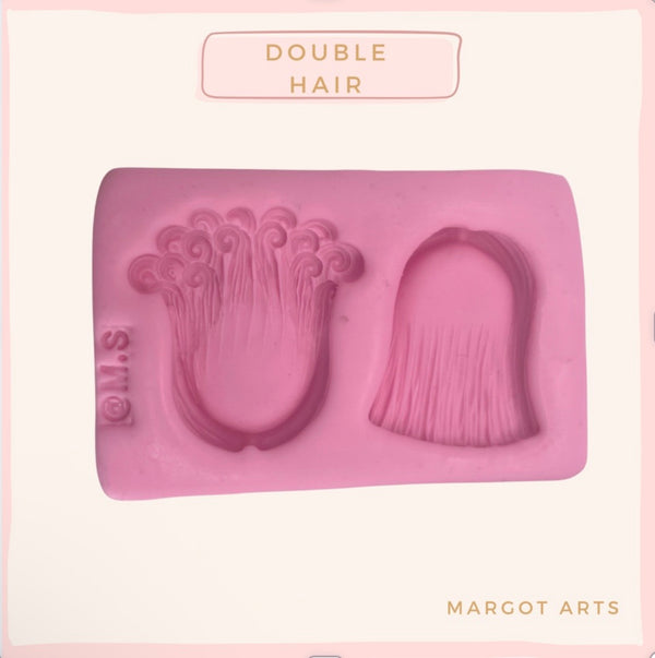 Double Hair Silicone Mold