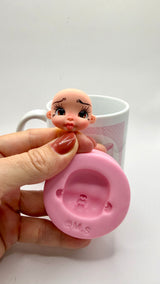 Head Baby doll 01 Silicone Mold