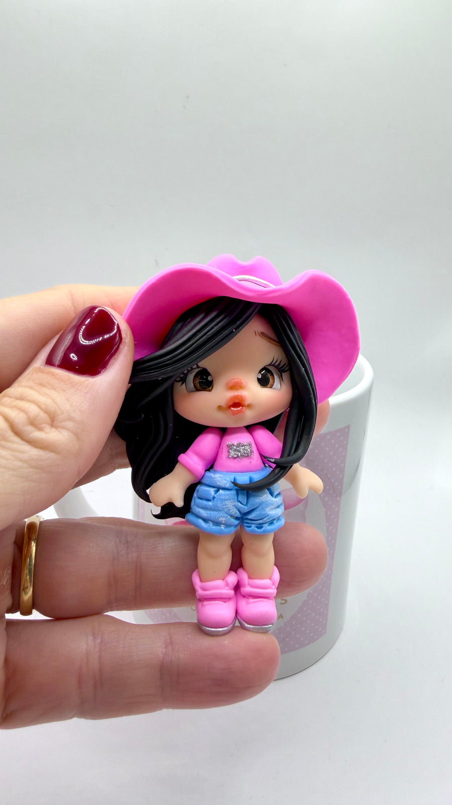 Cowgirl Clay Dolls