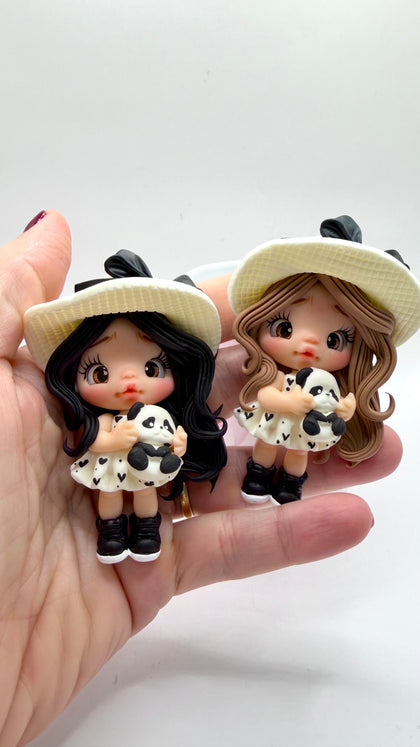 Pet Girl Clay Dolls