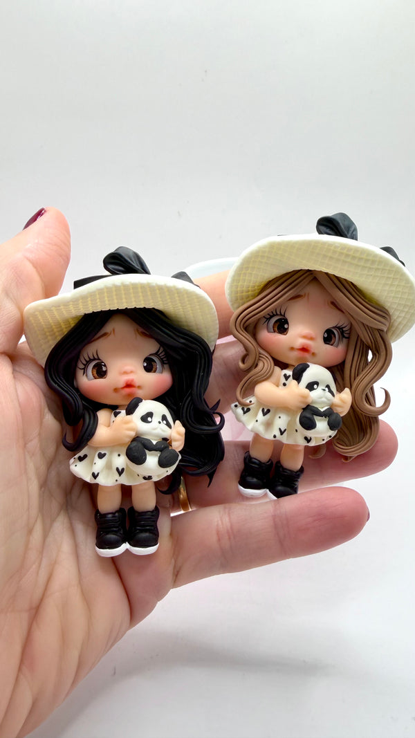 Pet Girl Clay Dolls