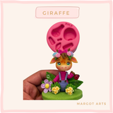 Silicone mold for clay dolls, Giraffe - Arts and Crafts