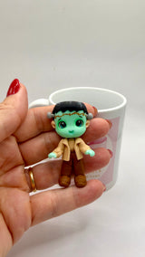 Frankenstein Couple Clay Dolls