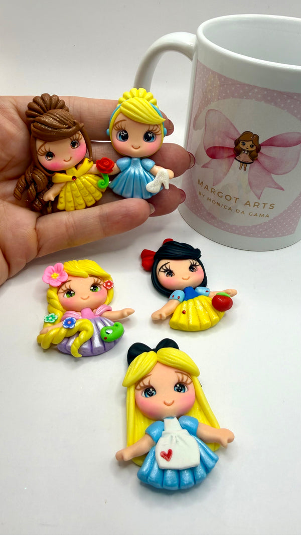 Mini Princess Clay Dolls