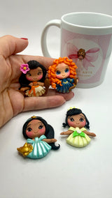 Mini Princess Clay Dolls
