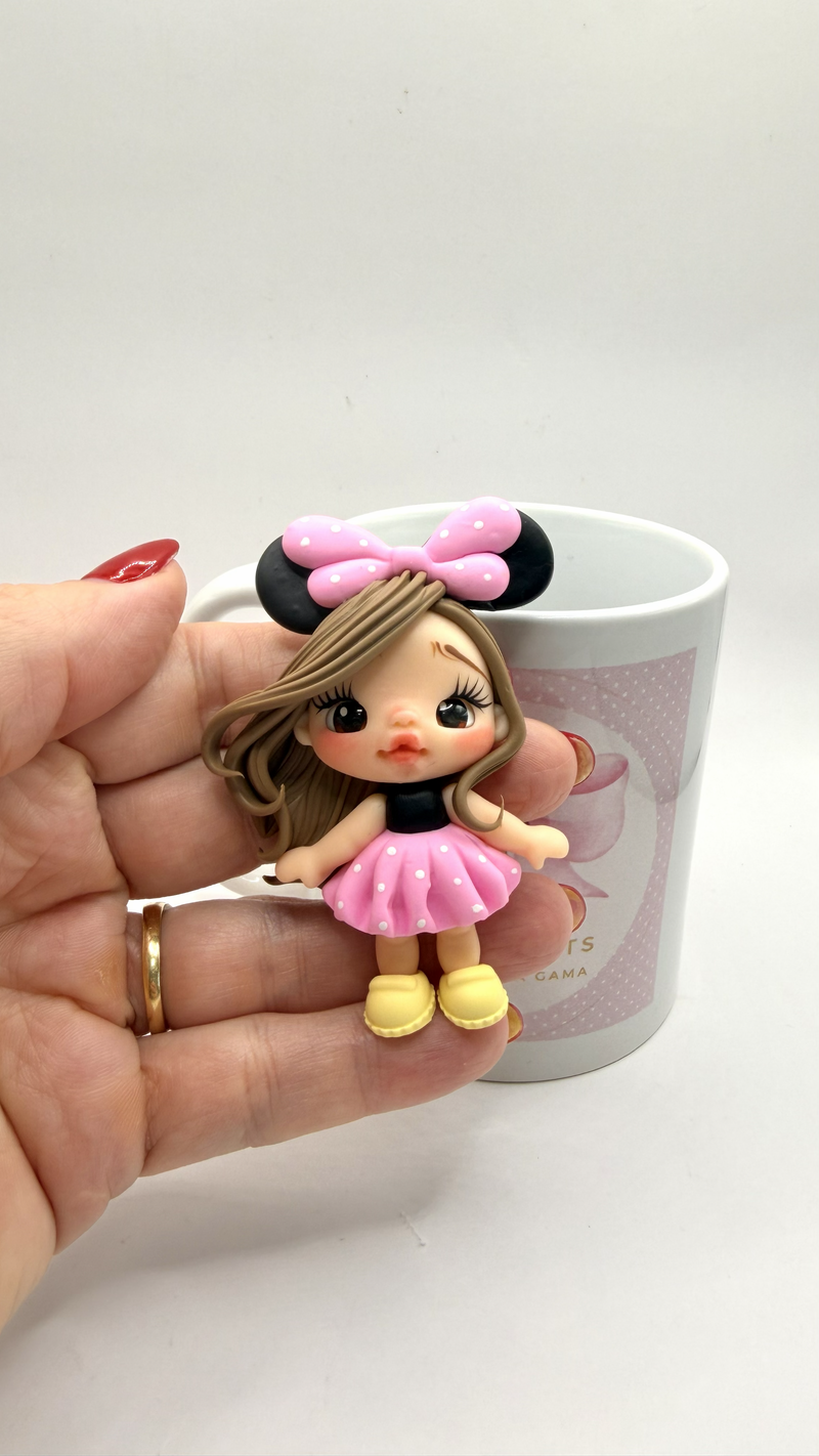 Minie Girl Clay Dolls